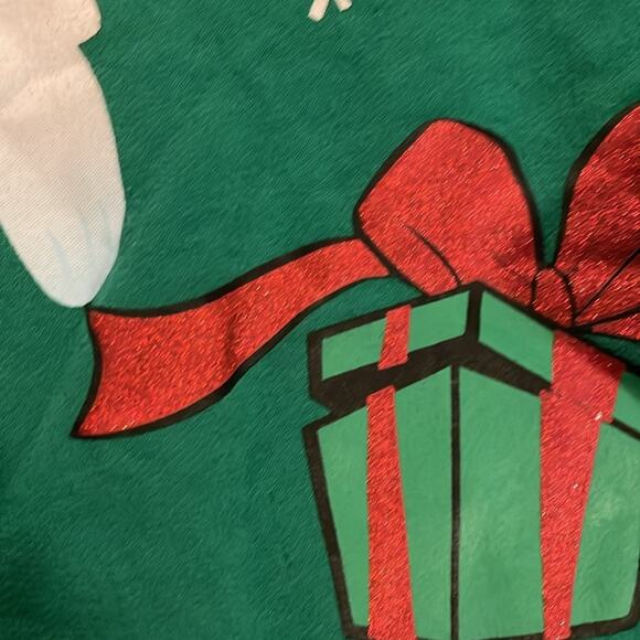 Rudolph Movie Santa Claus Ho Ho Ho Christmas Crewneck Sweatshirt Junior's Large - Picture 6 of 7